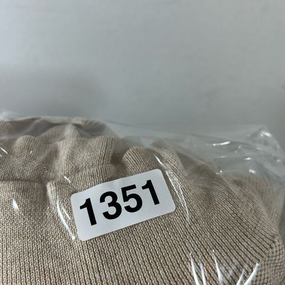 Polo Ralph Lauren mens pullover sweater brown large Pima cotton 1/4 zip pony tan - Picture 10 of 11